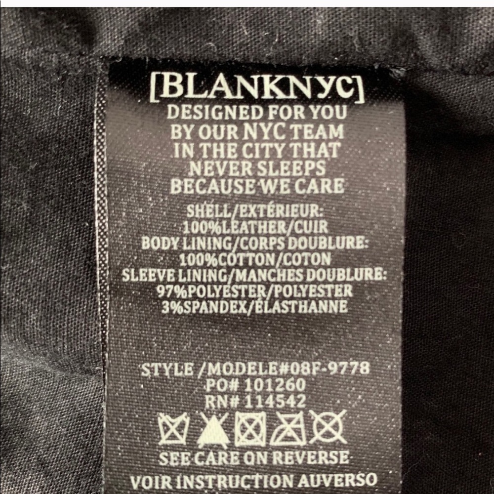 The One Leather Moto Jacket by BLANKNYC Price Firm - Picture 4 of 5